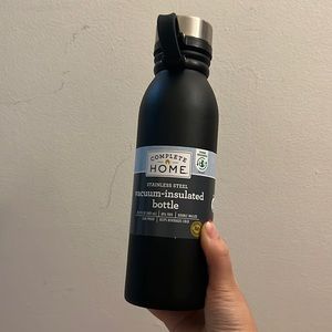 black water bottle